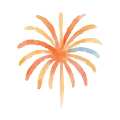watercolor fireworks