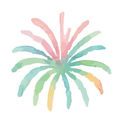 watercolor fireworks