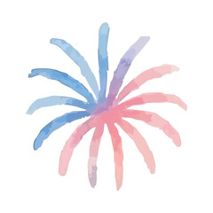 watercolor fireworks