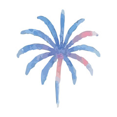 watercolor fireworks