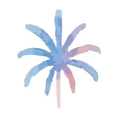 watercolor fireworks