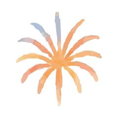 watercolor fireworks