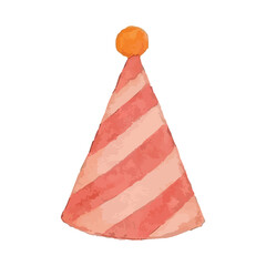 watercolor party hat