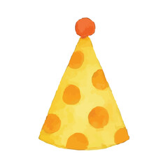 watercolor party hat