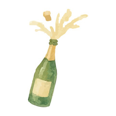watercolor popping bottle