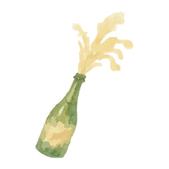 watercolor popping bottle