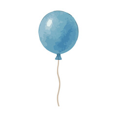 watercolor party balloons