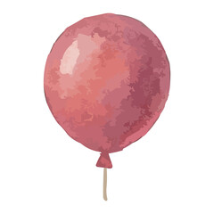 watercolor party balloons