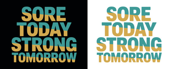 Motivational Fitness Quote Typography Design