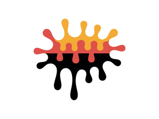 Colorful Paint Splatter Graphic Design