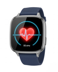 Modern Smartwatch with Heart Rate Monitor and Digital Pulse Display