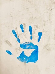 painted hand print
