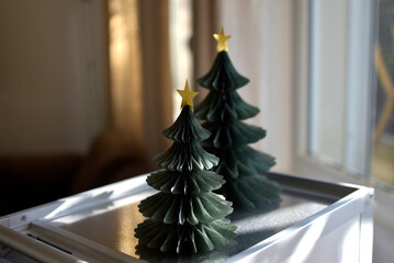 Sapin de no&euml;l en papier