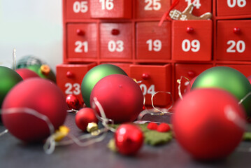 D&eacute;corations de no&euml;l et calendrier de l'avent, casse-noisette