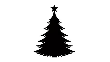 christmas tree vector illustration