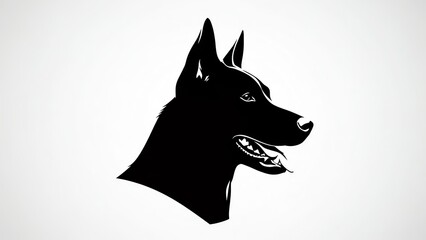 black and white dog