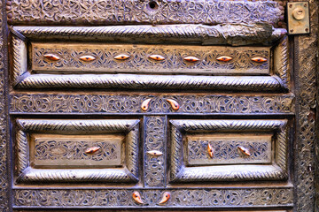 arabic oriental style door detail