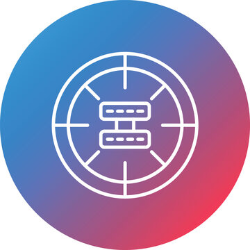 Veracity Line Gradient Circle Background Icon