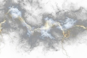 Dramatic abstract depiction of powerful lightning striking through dark storm clouds