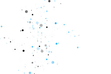 Abstract Blue and Black Bokeh Pattern