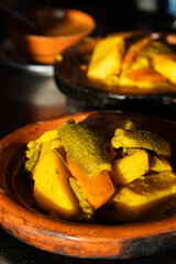 traditional Moroccan dish tajine and couscous