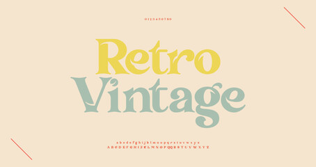 Elegant abstact alphabet font and number. Typography Luxury classic lettering serif fonts decorative wedding vintage retro concept. vector illustration