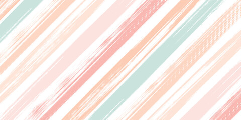 Hand drawn striped pattern, pink girly stripe seamless background, for wrapping, wallpaper, textile. paint ink brush strokes. vector grunge stripes, cute baby paintbrush line backdrop