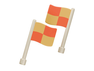 corner flag icon 3d illustration render © HALIMA
