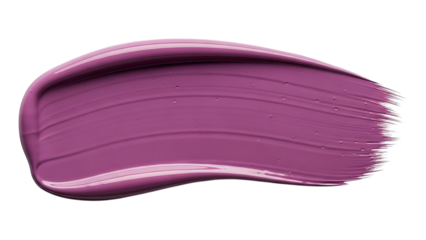Smear of pinkish purple lip gloss or nail polish, cutout, PNG isolated on white or transparent background