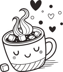 cup of coffee with heart