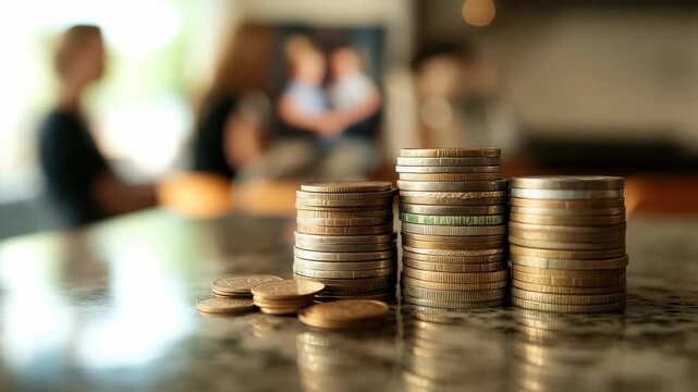 Budget household video: income allowance, forecast spending, dividend accounting, paycheck investment, surplus distribution, deficit balance, salary provision, economy deposit, wallet resource