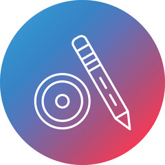 Circle Line Gradient Circle Background Icon