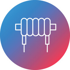 Inductor Line Gradient Circle Background Icon