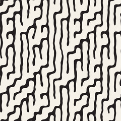 Vector seamless organic pattern. Hand drawn abstract background. Modern stylish texture.