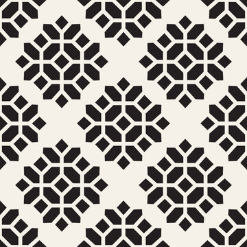 Vector seamless pattern. Modern stylish abstract texture. Repeating geometric tiles from striped elements
