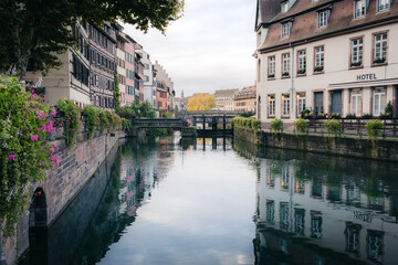 Fototapeta premium The Petite France in Strasbourg, Alsace France