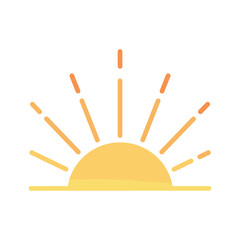 Vibrant sunrise illustration Vector