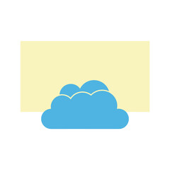 Cloudy sky with sunrise Vector