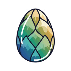 Decorative patterned egg Vector