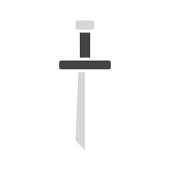 Ancient sword symbol Vector