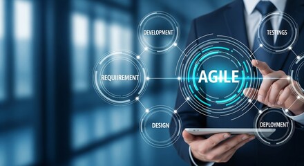 Agile Software Development Process with Design and Deployment Interface