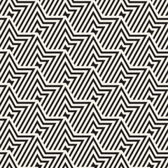 Vector seamless geometric pattern. A geometric pattern featuring alternating zigzag shapes in black lines on a light beige background, creating a visually striking repetitive design.