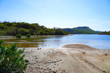 Goto Meer Salt Lake in Northern Bonaire in the Dutch Caribbean