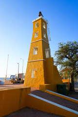 Fort Oranje and Lighthouse in Kralendijk, Bonaire - 17th century Dutch fortification in the...
