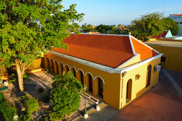 Kralendijk Port Authority in Fort Oranje, Bonaire - 17th century Dutch fortification in the...
