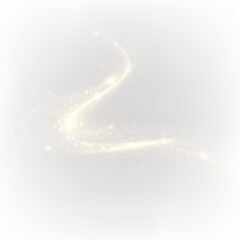 PNG Golden Light Trail Overlay PNG on transparent background