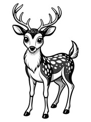 a cute deer vector.ai