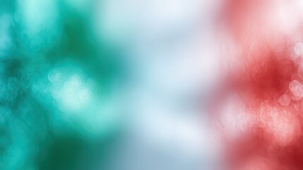 Abstract italian flag colors creating bokeh background
