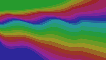 Obraz premium Colorful Gradient Wave Abstract: Bold Rainbow Hues, Artistic Background, Graphic Design Texture