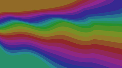 Muted Rainbow Stripes - Earthy Tones Gradient Background for Artistic & Design Applications